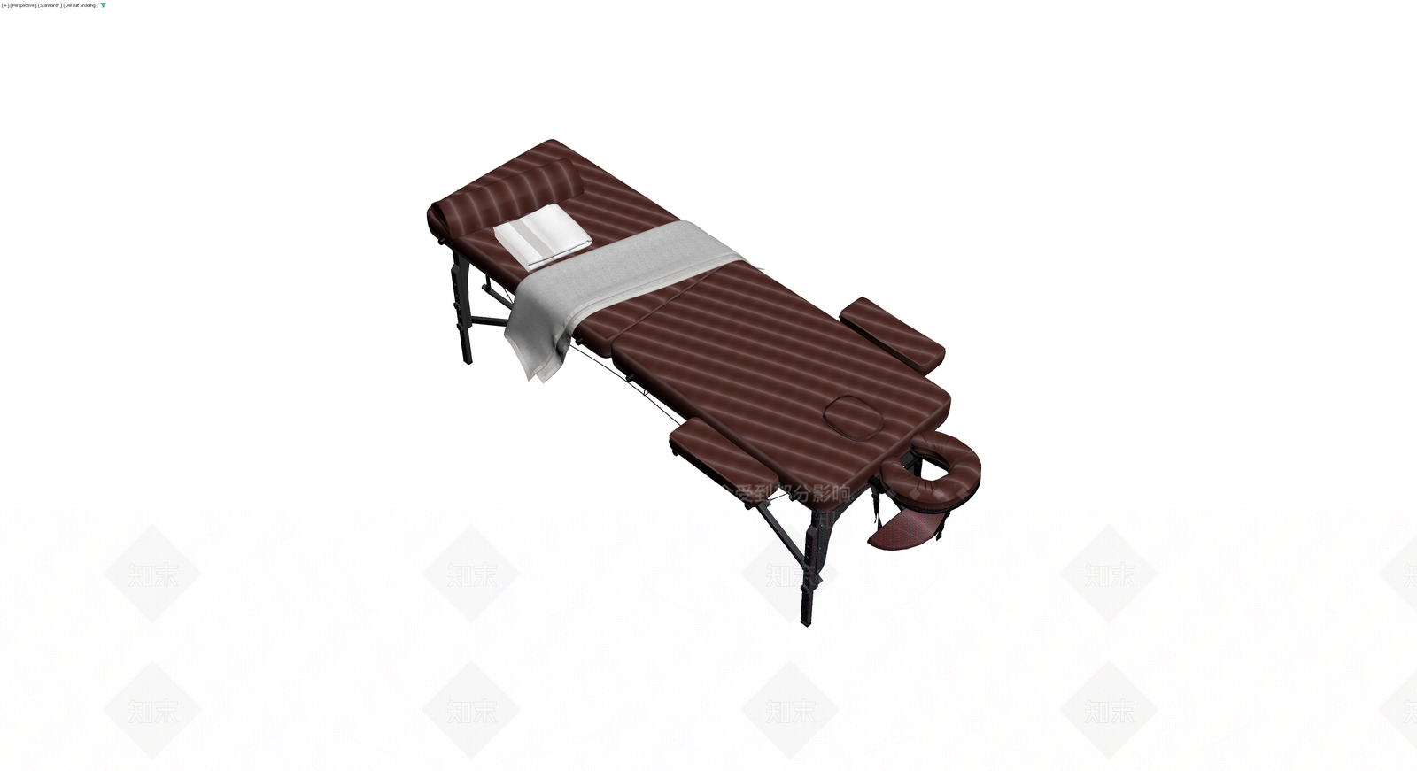 棕色折叠按摩床3D模型下载【ID:1230709947】