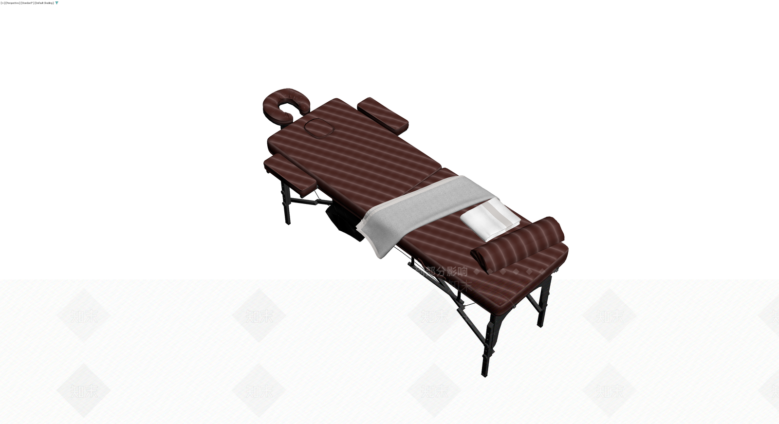 棕色折叠按摩床3D模型下载【ID:1230709947】