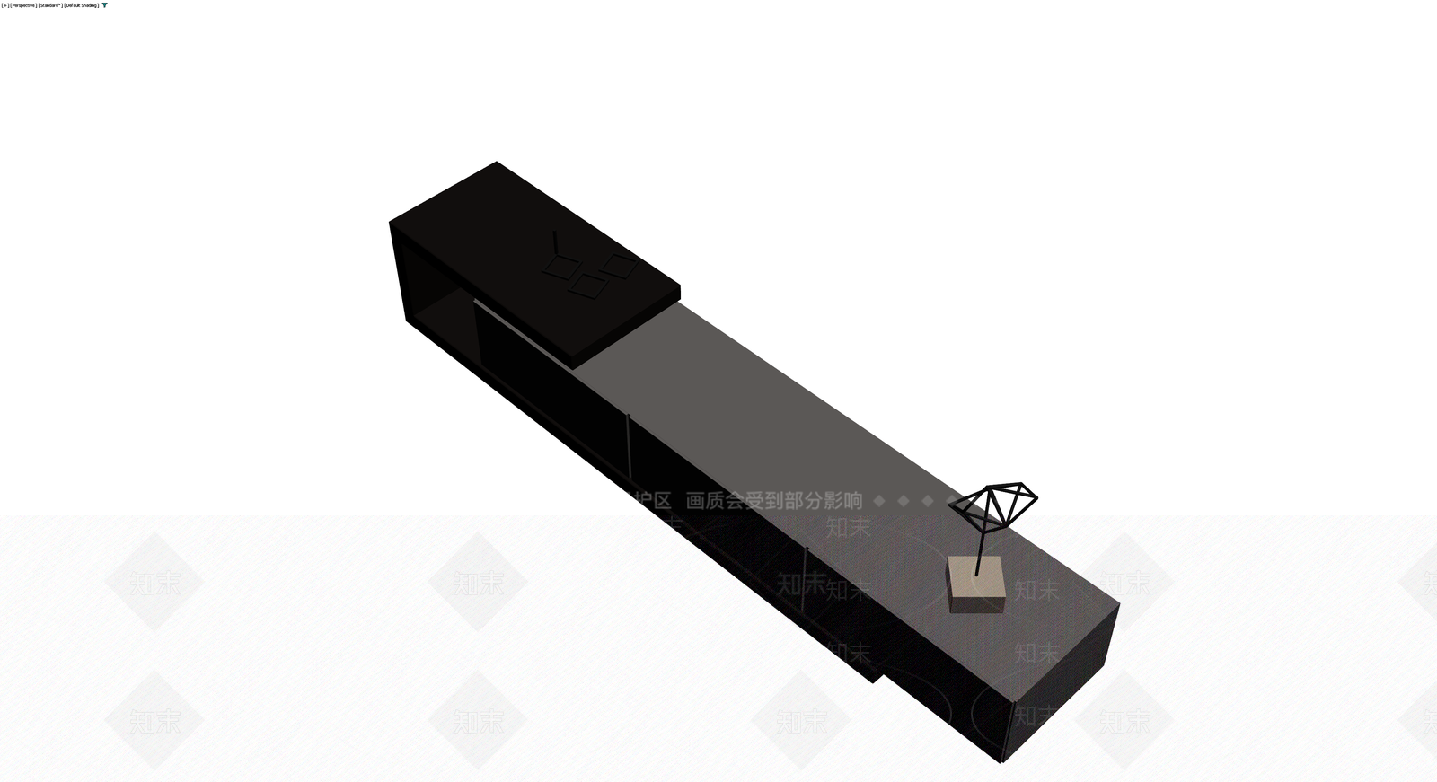 长条形电视柜组合3D模型下载【ID:1229603013】