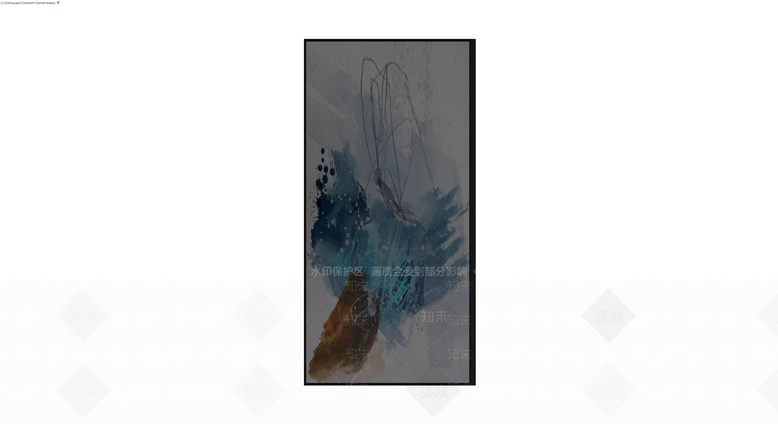 现代抽象装饰挂画3D模型下载【ID:1229879465】