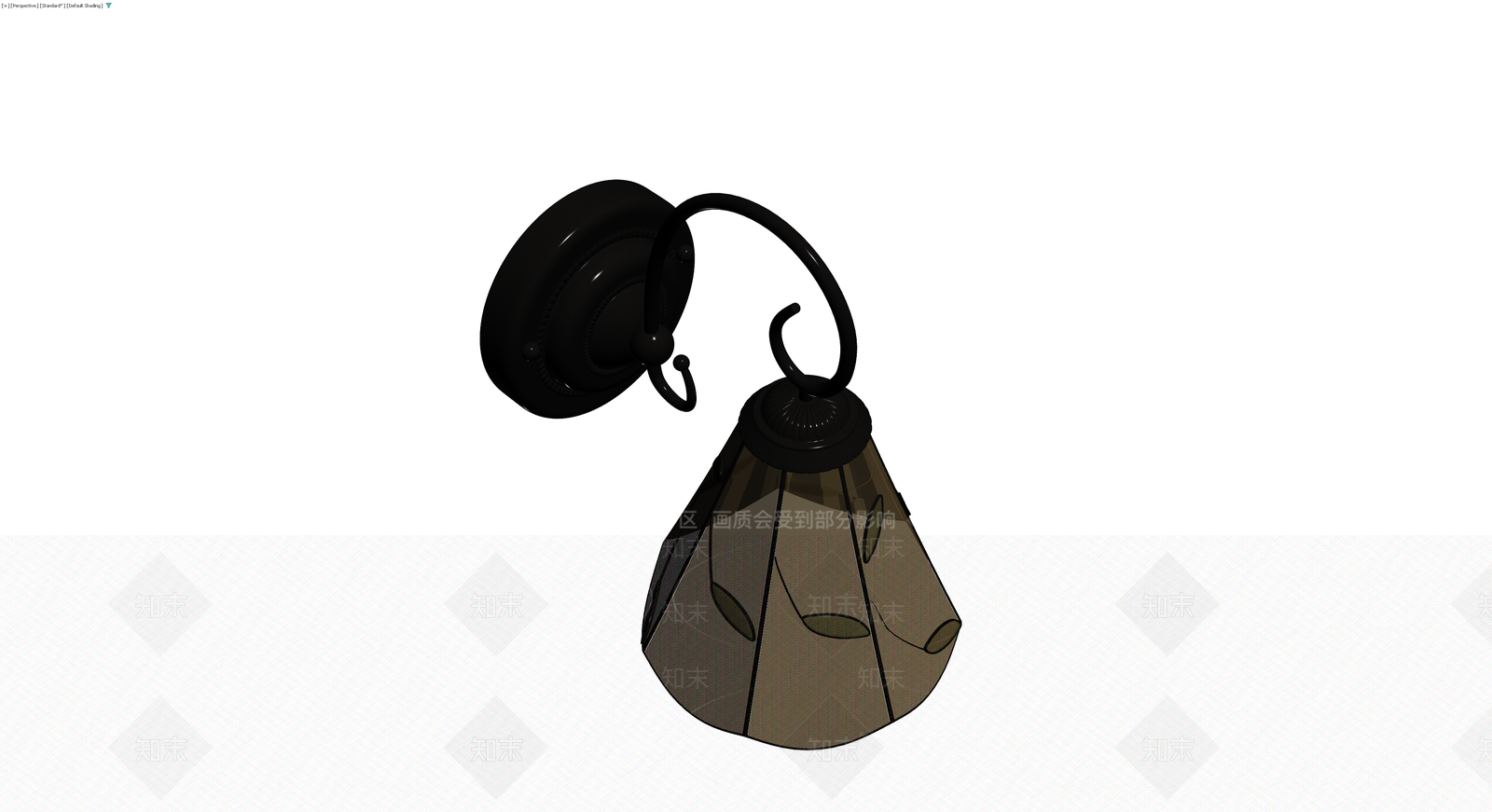 美式复古叶纹壁灯3D模型下载【ID:1230673329】