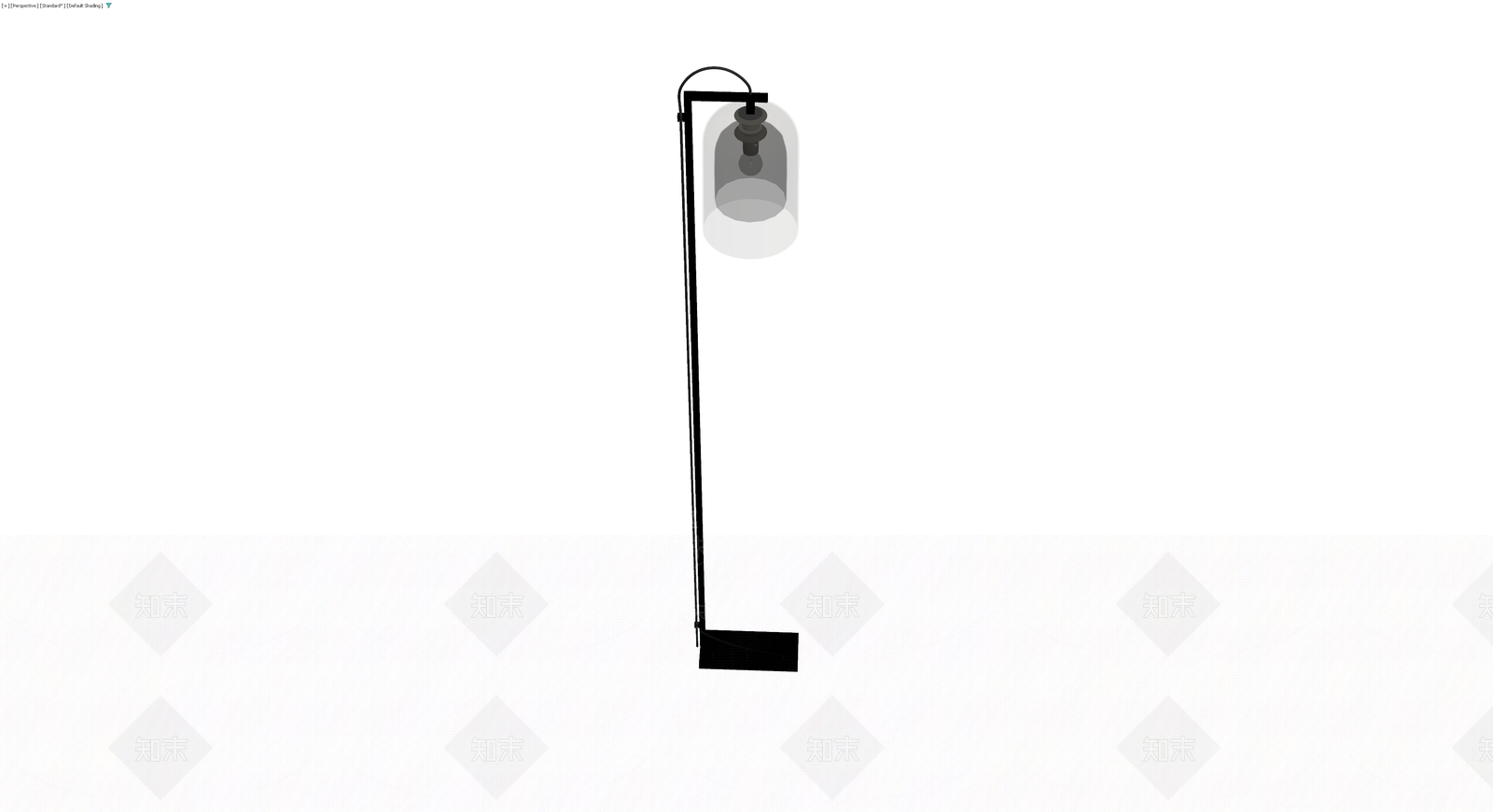 现代落地灯（带玻璃罩）3D模型下载【ID:1230090190】
