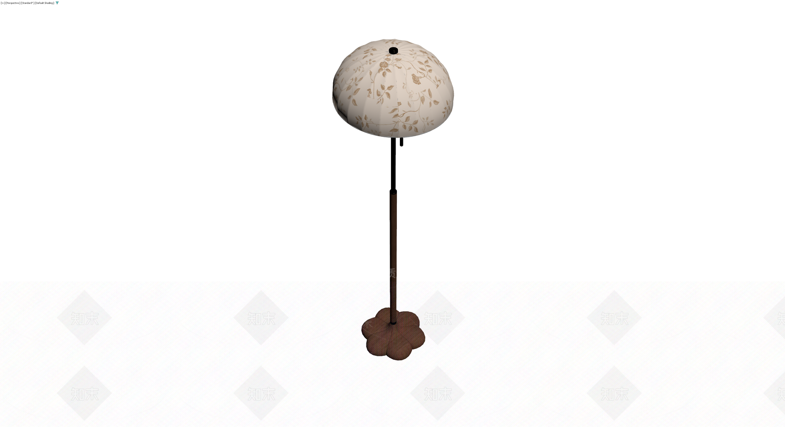花卉纹样落地灯3D模型下载【ID:1229842037】