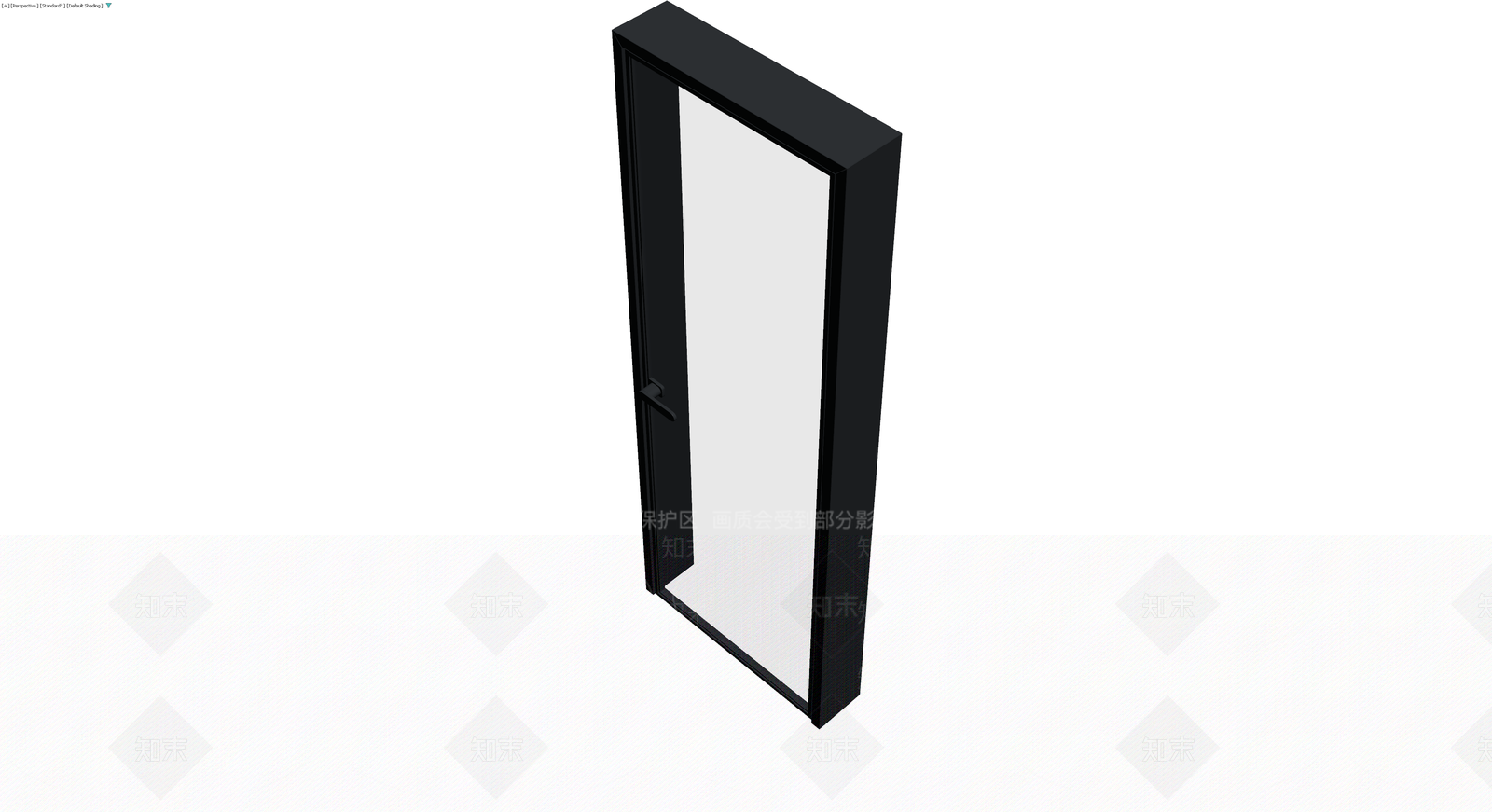 现代黑框玻璃门3D模型下载【ID:1230157026】