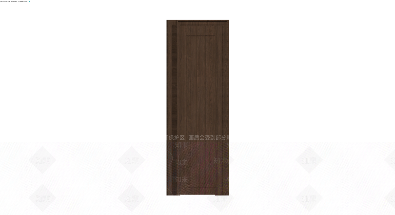 深色木纹成品门3D模型下载【ID:1230778587】