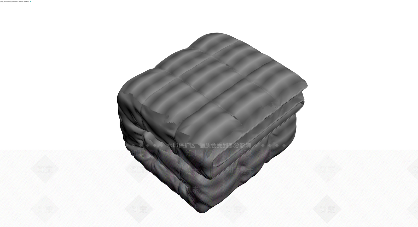 灰色软包沙发模型3D模型下载【ID:1230694554】