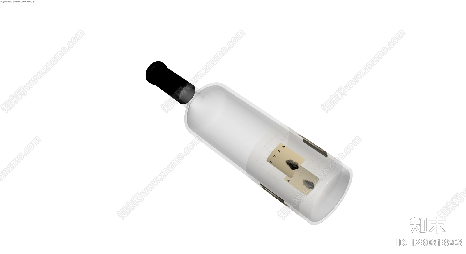 白葡萄酒瓶模型3D模型下载【ID:1230813808】