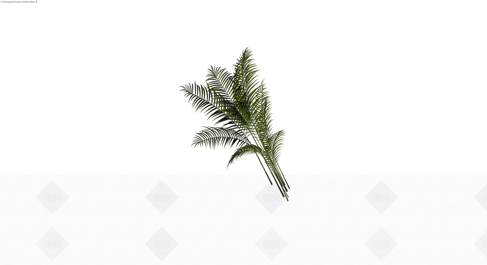 仿真棕榈植物枝叶组3D模型下载【ID:1230392814】