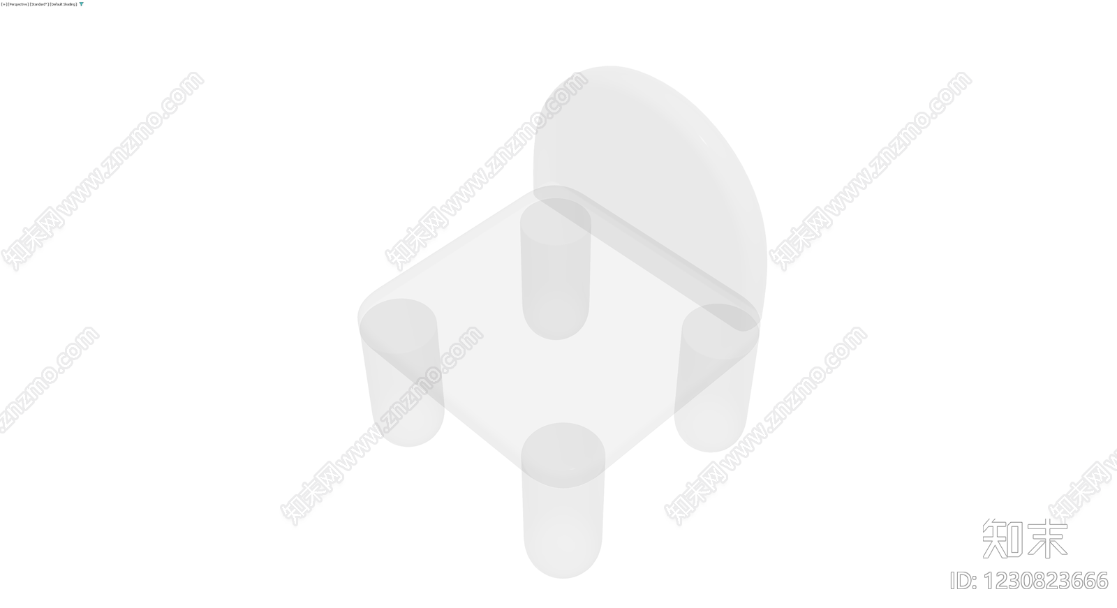 白色三孔电源插头3D模型下载【ID:1230823666】