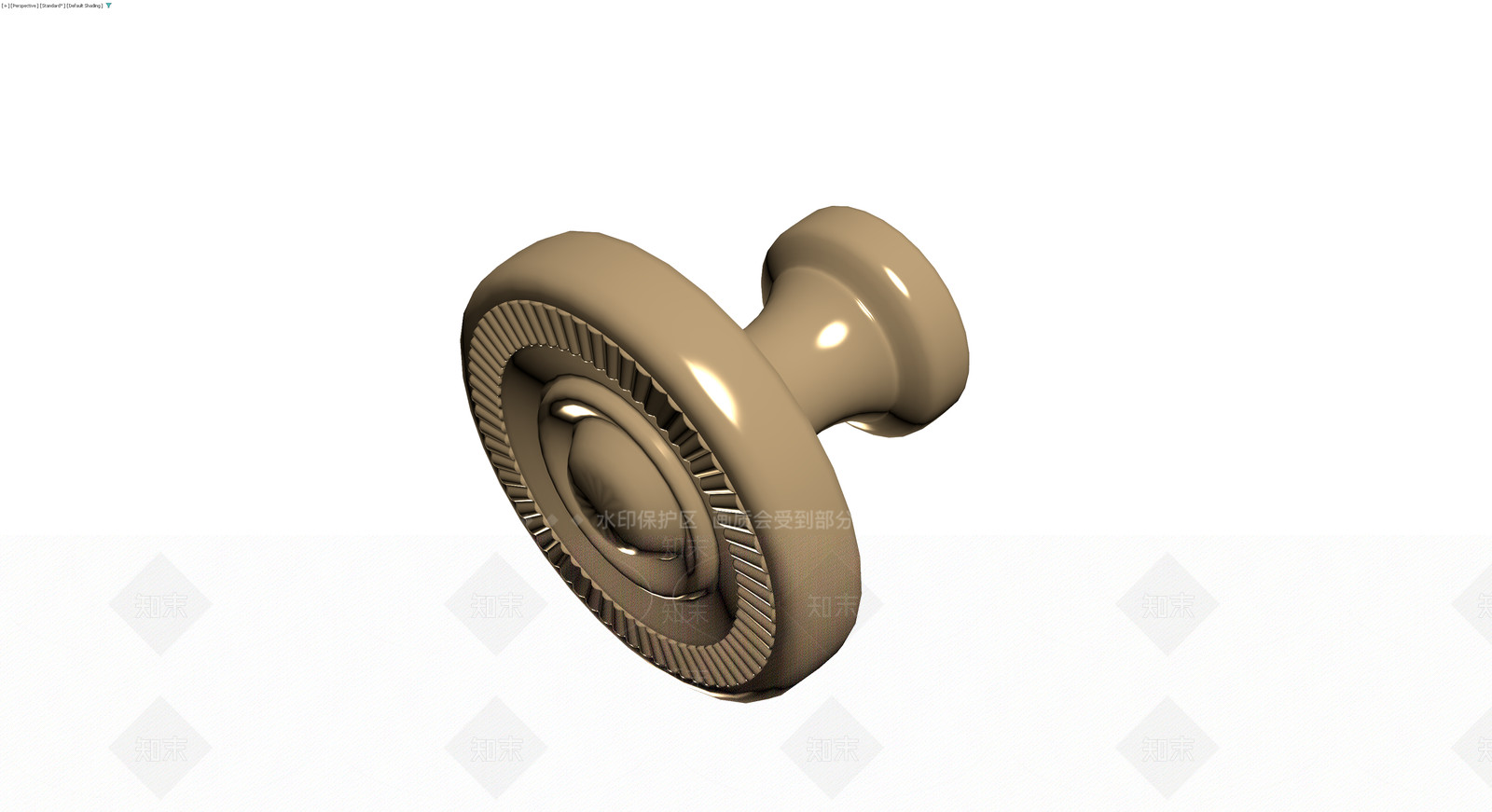 复古黄铜旋钮3D模型下载【ID:1229953397】