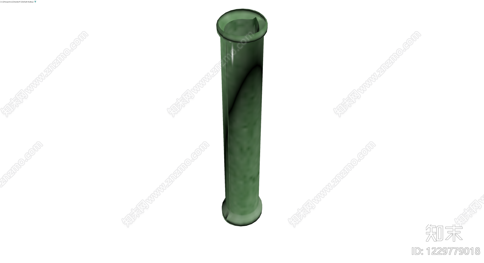 绿色纹理圆柱构件3D模型下载【ID:1229779018】