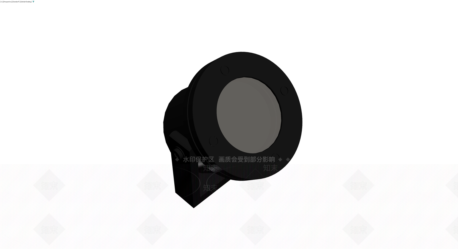 黑色工业射灯模型3D模型下载【ID:1229961346】