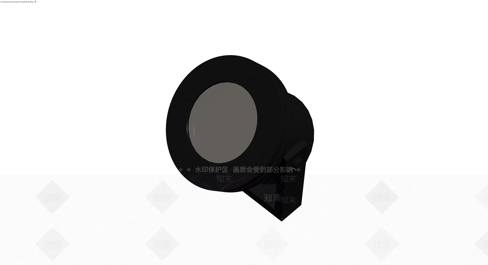 黑色工业射灯模型3D模型下载【ID:1229961346】