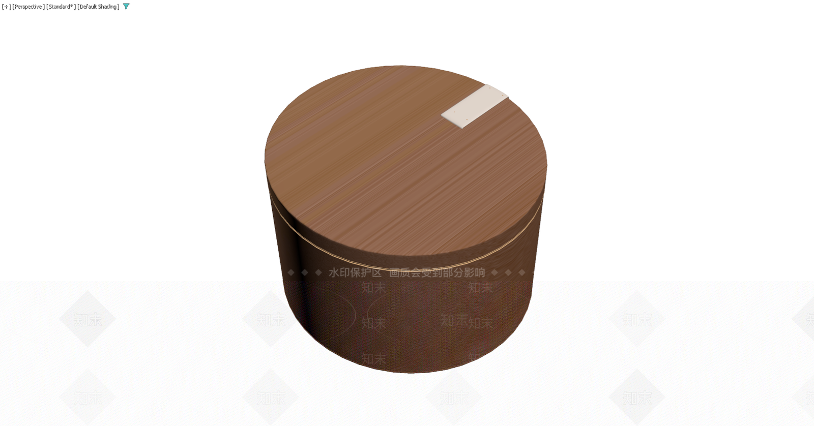 棕色皮革圆筒收纳盒3D模型下载【ID:1229578709】
