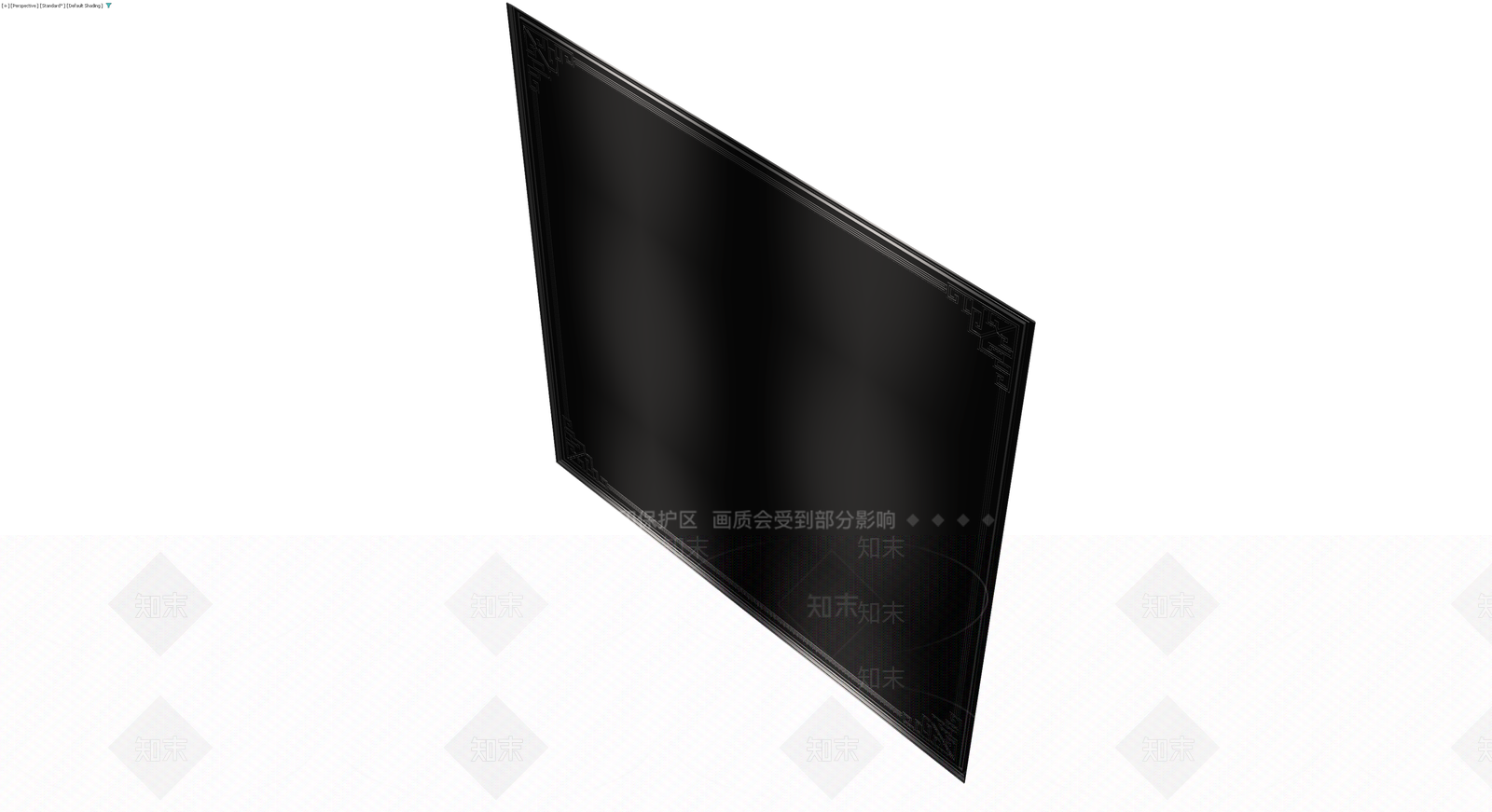 黑色装饰画框3D模型下载【ID:1230464043】