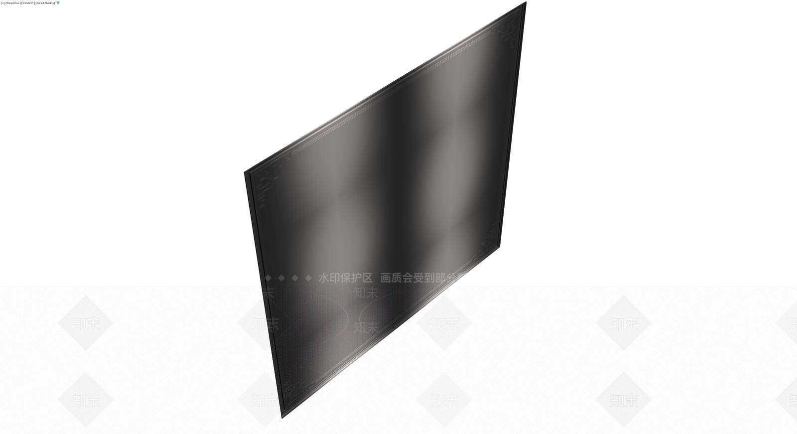 黑色装饰画框3D模型下载【ID:1230464043】
