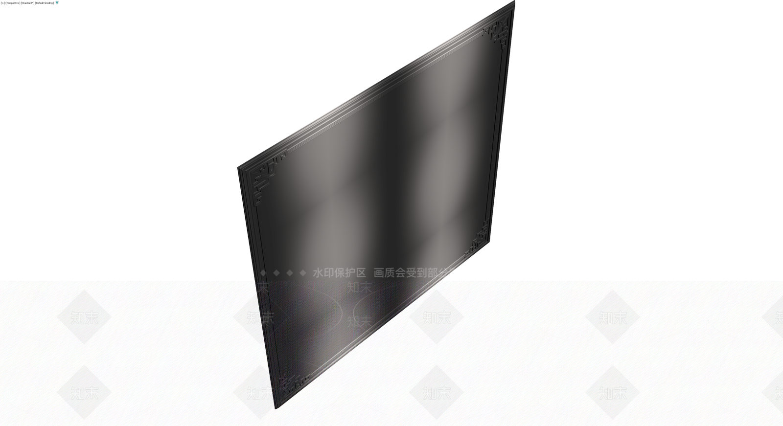 黑色装饰画框3D模型下载【ID:1230464043】
