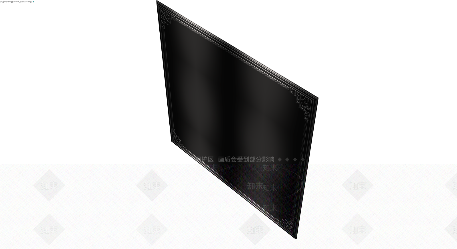 黑色装饰画框3D模型下载【ID:1230464043】