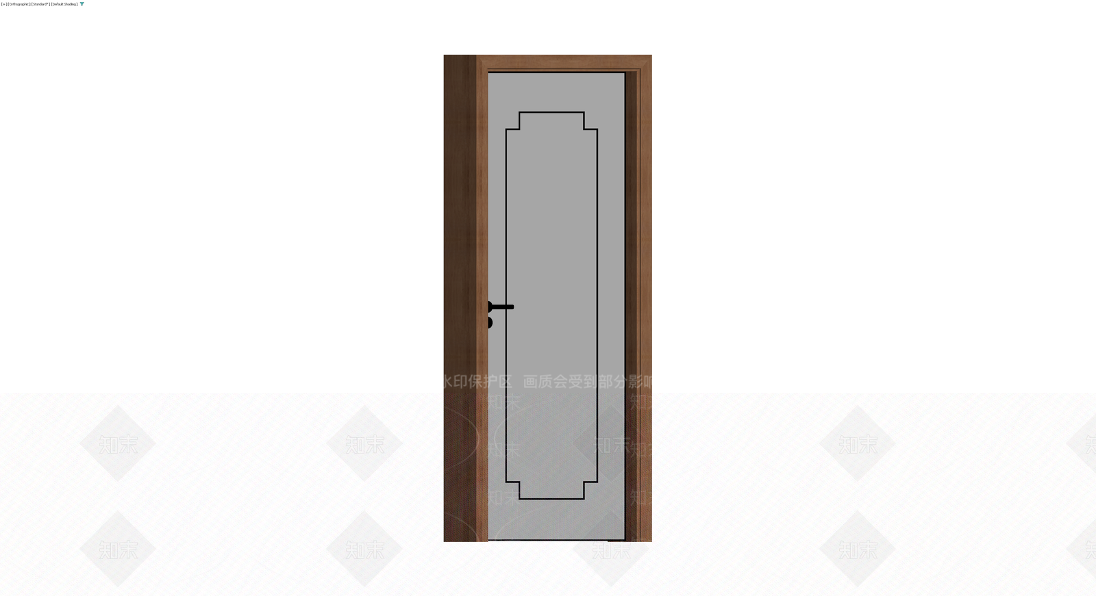 木质门框组件3D模型下载【ID:1229673346】