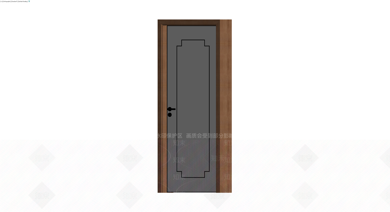 木质门框组件3D模型下载【ID:1229673346】
