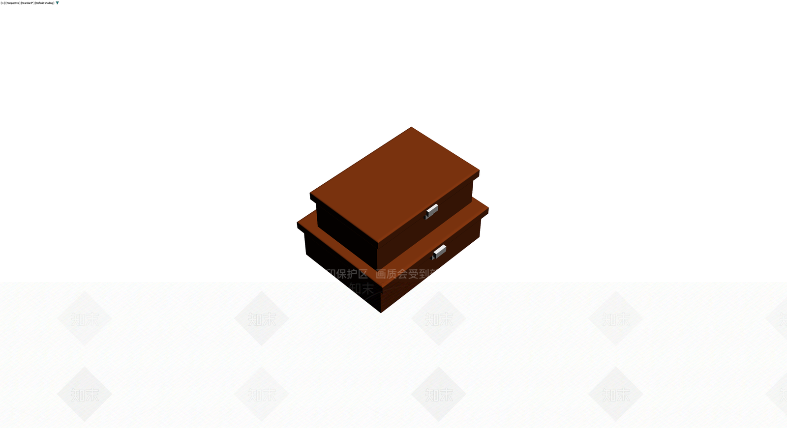 双层木质抽屉柜3D模型下载【ID:1230563234】