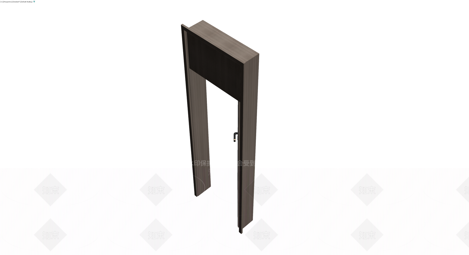 木纹框式成品门3D模型下载【ID:1230662482】