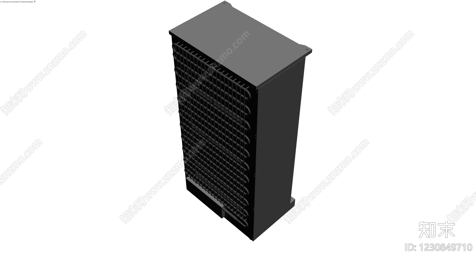 双门展示柜灰模3D模型下载【ID:1230849710】