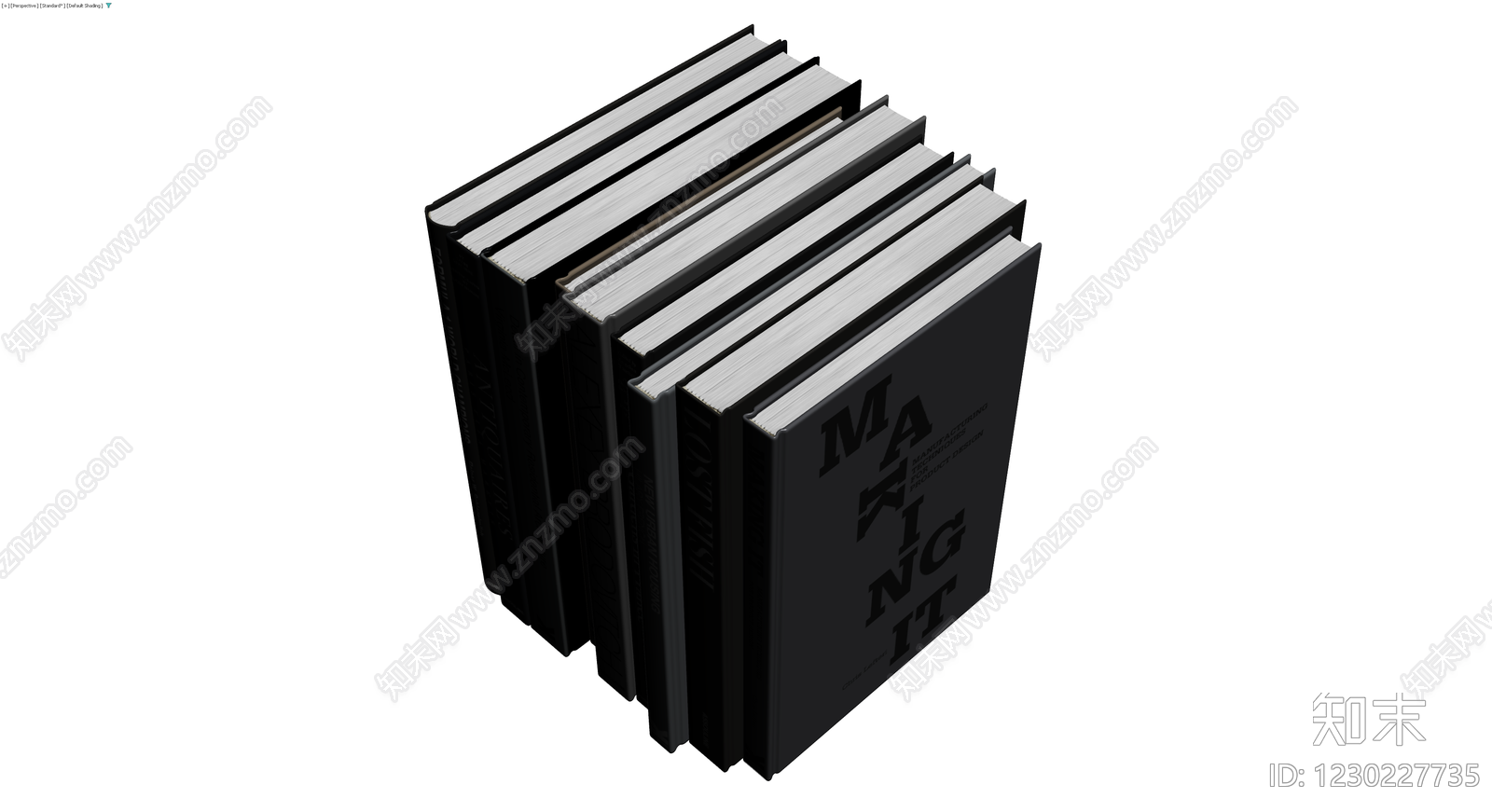 书籍组合模型3D模型下载【ID:1230227735】