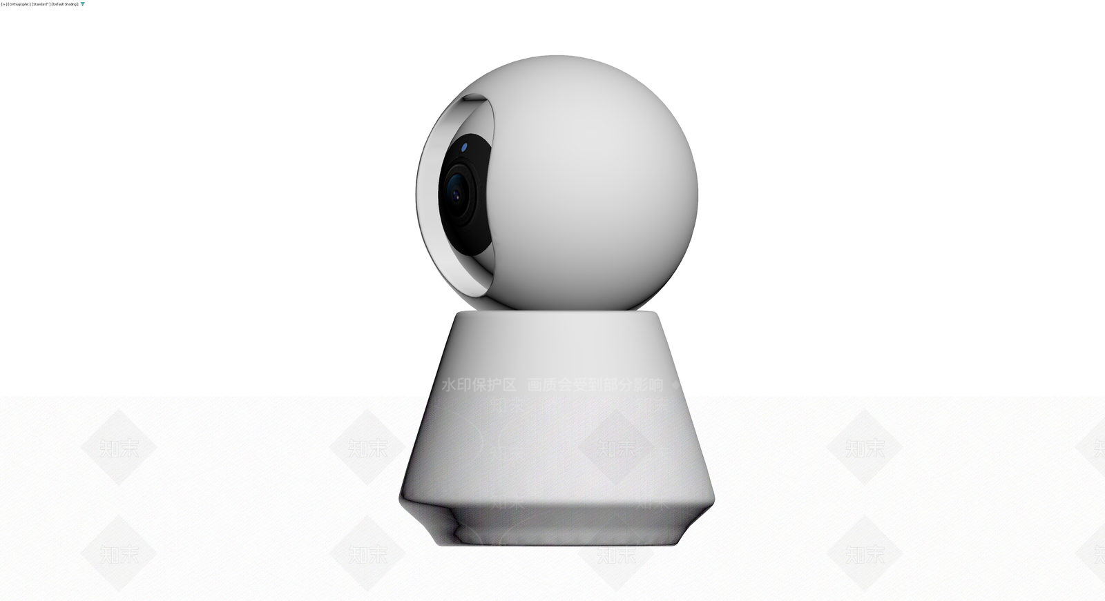 球形家用监控摄像头3D模型下载【ID:1230384828】