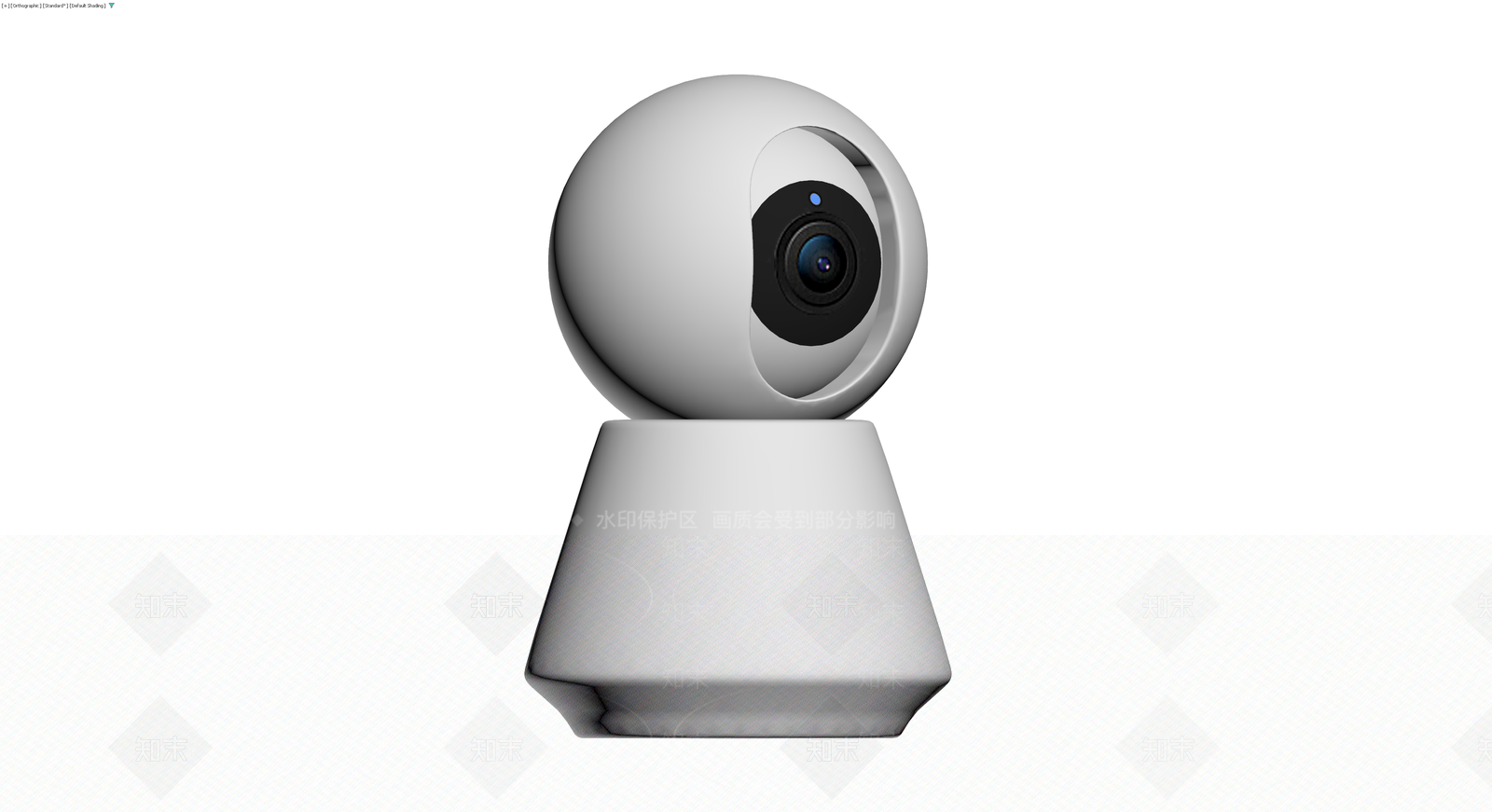 球形家用监控摄像头3D模型下载【ID:1230384828】