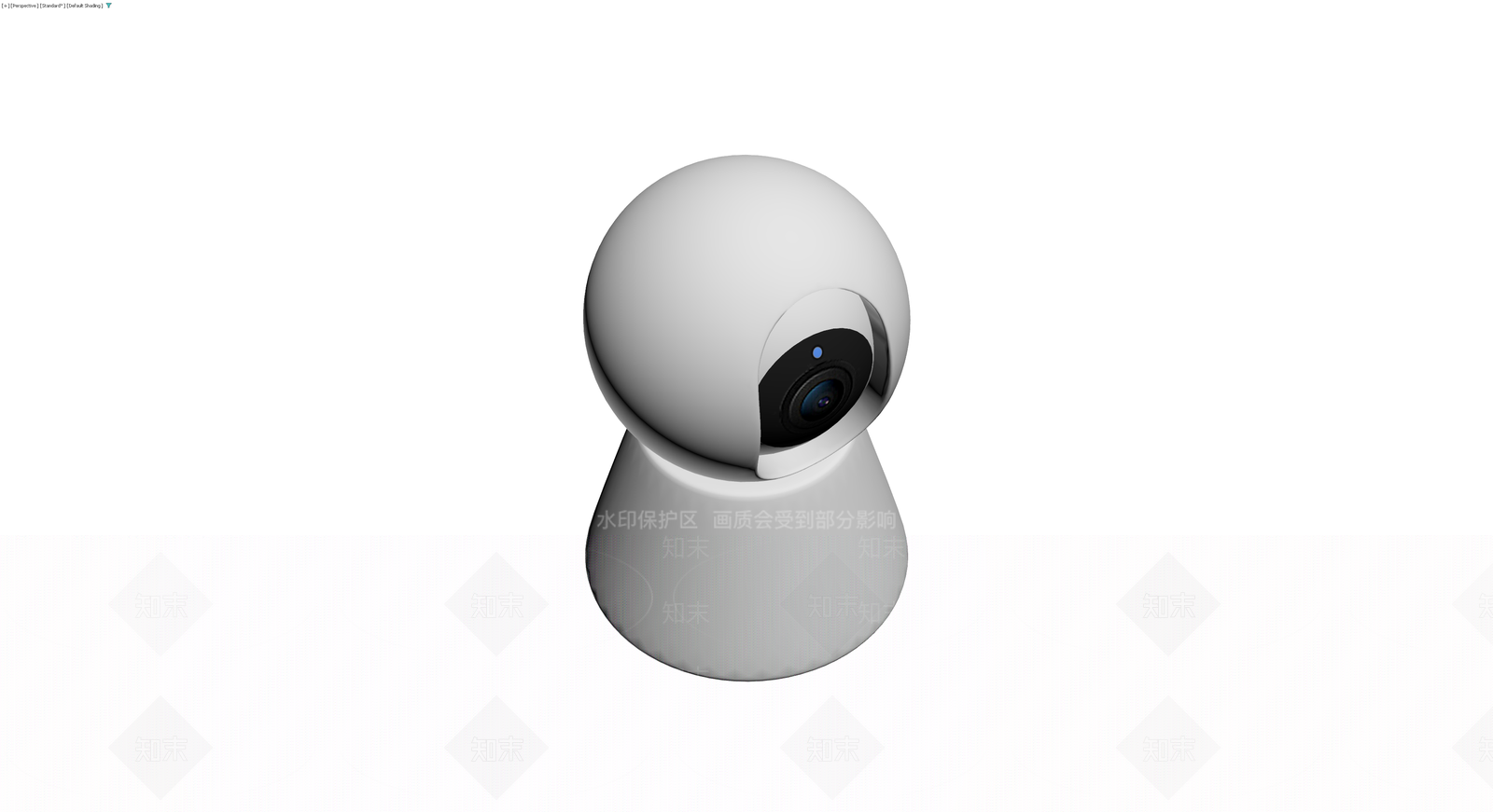 球形家用监控摄像头3D模型下载【ID:1230384828】