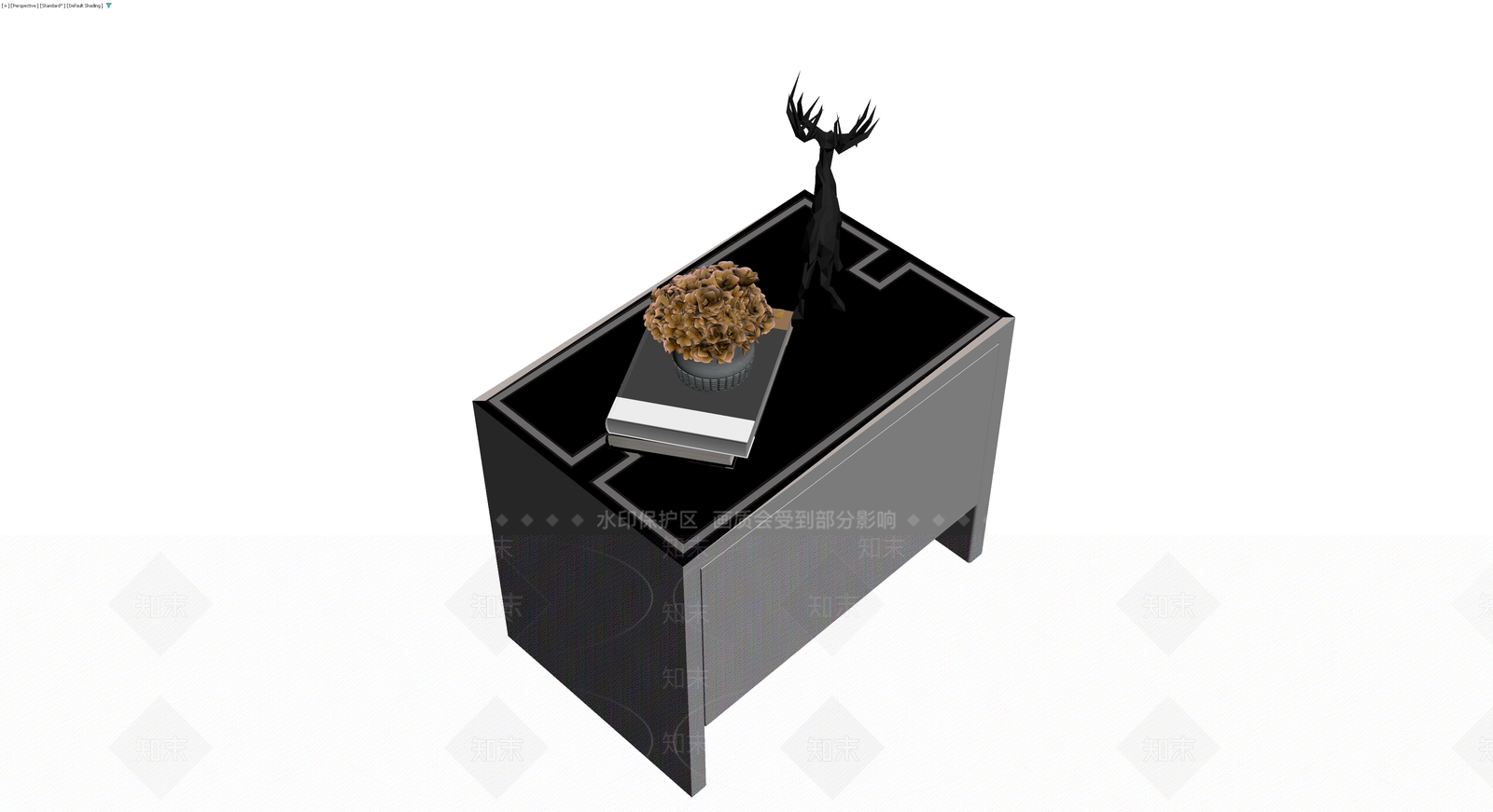 现代风格床头柜组合3D模型下载【ID:1230774152】