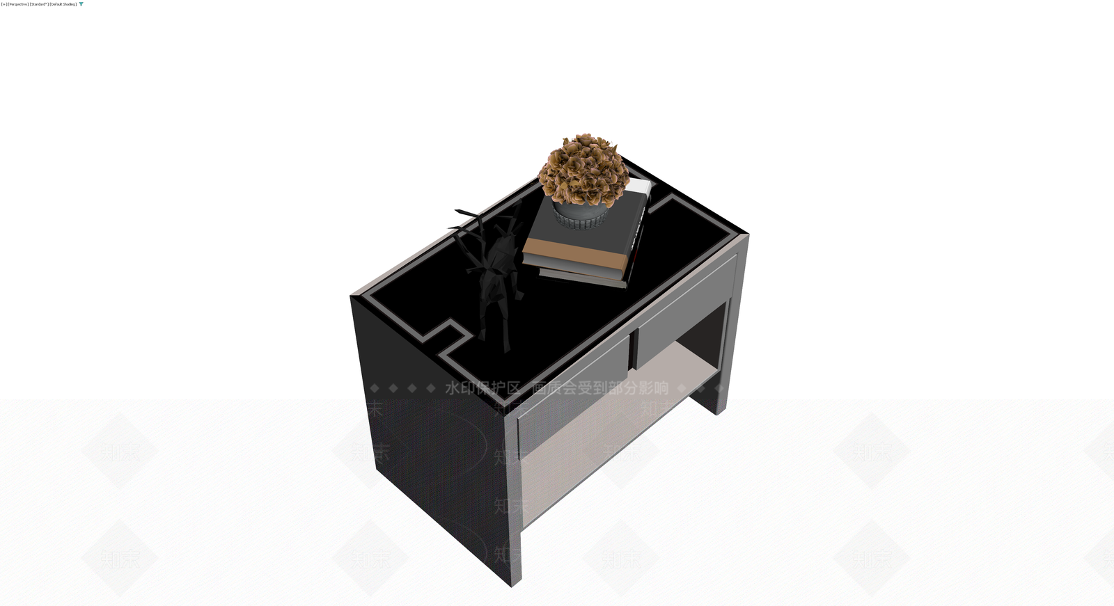 现代风格床头柜组合3D模型下载【ID:1230774152】