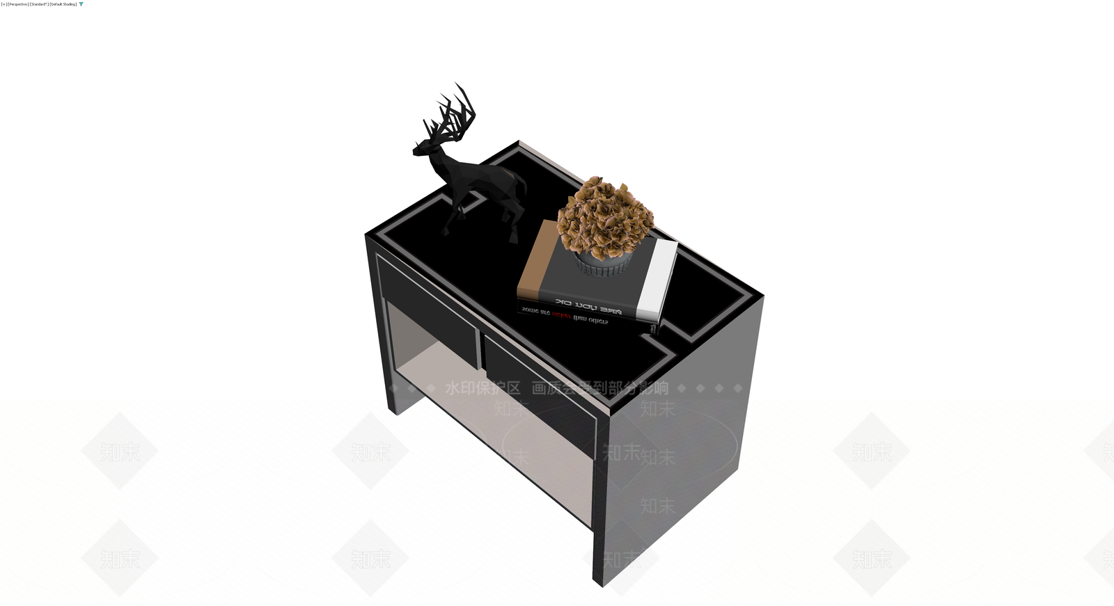 现代风格床头柜组合3D模型下载【ID:1230774152】
