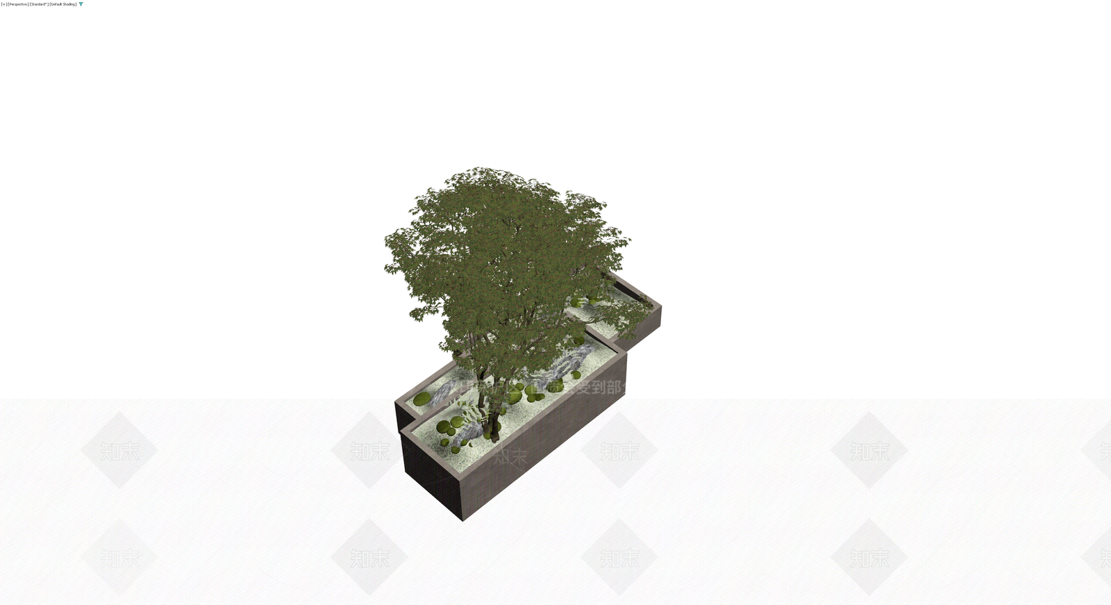 日式景观乔木组合3D模型下载【ID:1230543770】