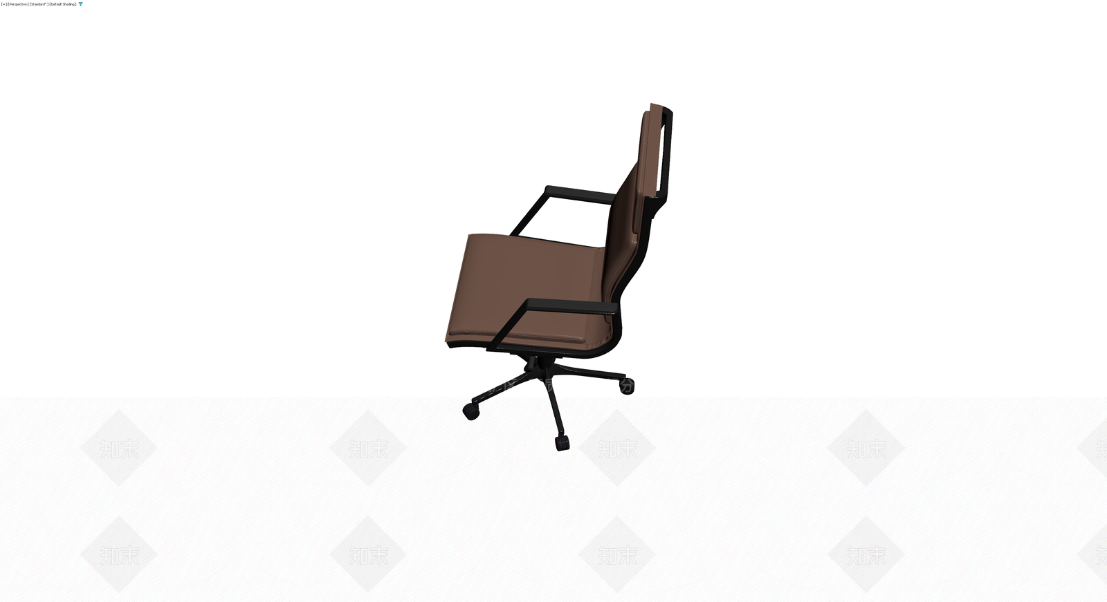 棕色高背办公椅3D模型下载【ID:1230717967】