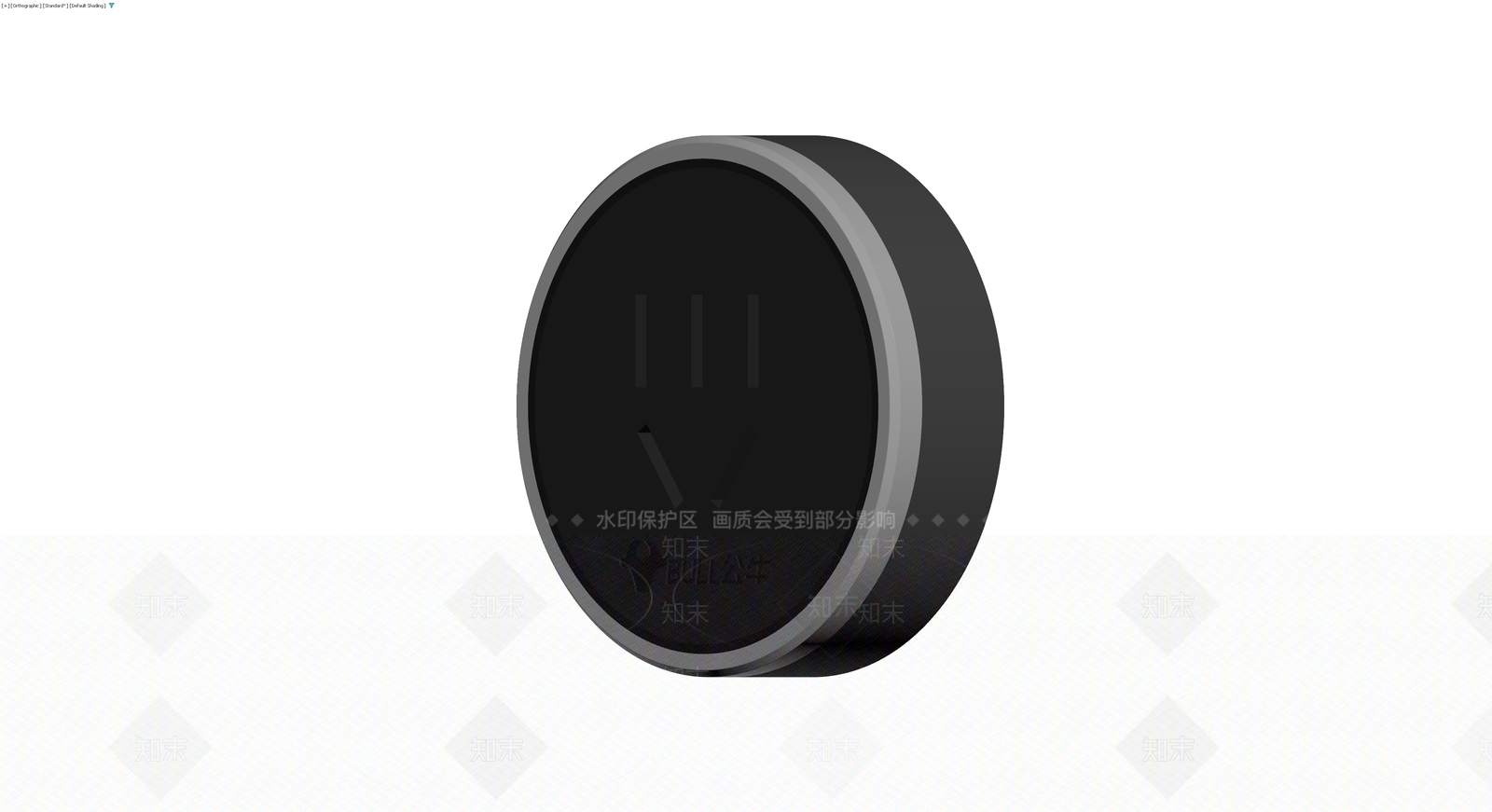 公牛品牌黑色圆形插座3D模型下载【ID:1230393830】
