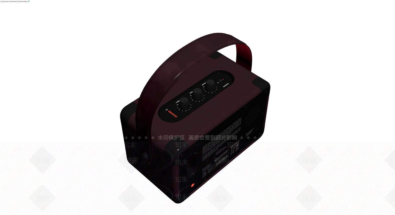 Marshall复古便携音箱3D模型下载【ID:1230580753】