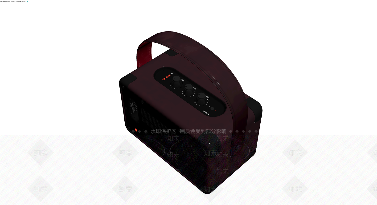 Marshall复古便携音箱3D模型下载【ID:1230580753】