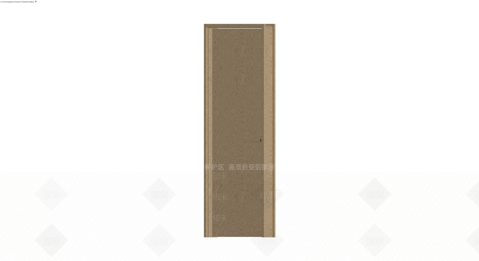 木纹成品门体组件3D模型下载【ID:1229629428】