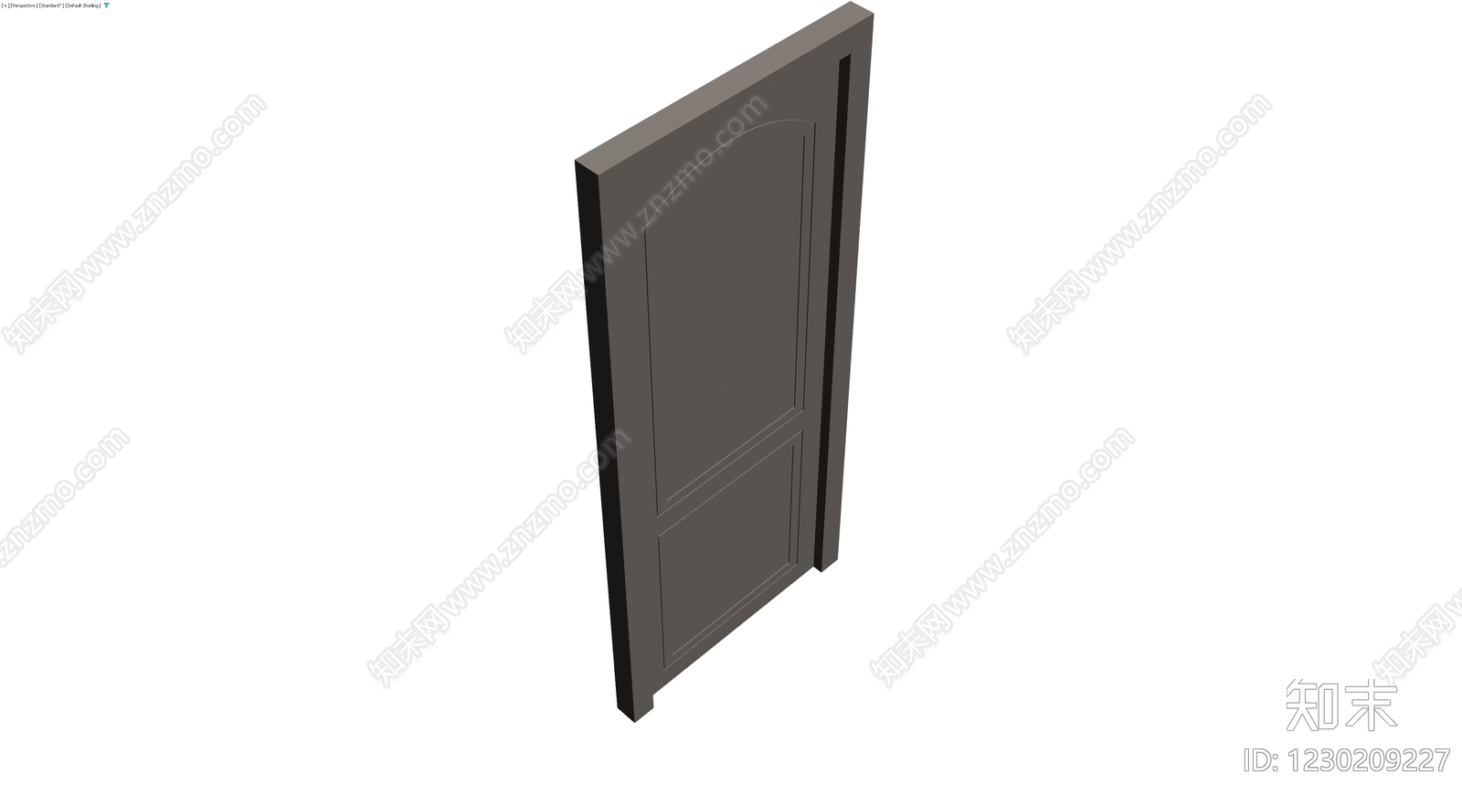 欧式双板拱形门组件3D模型下载【ID:1230209227】