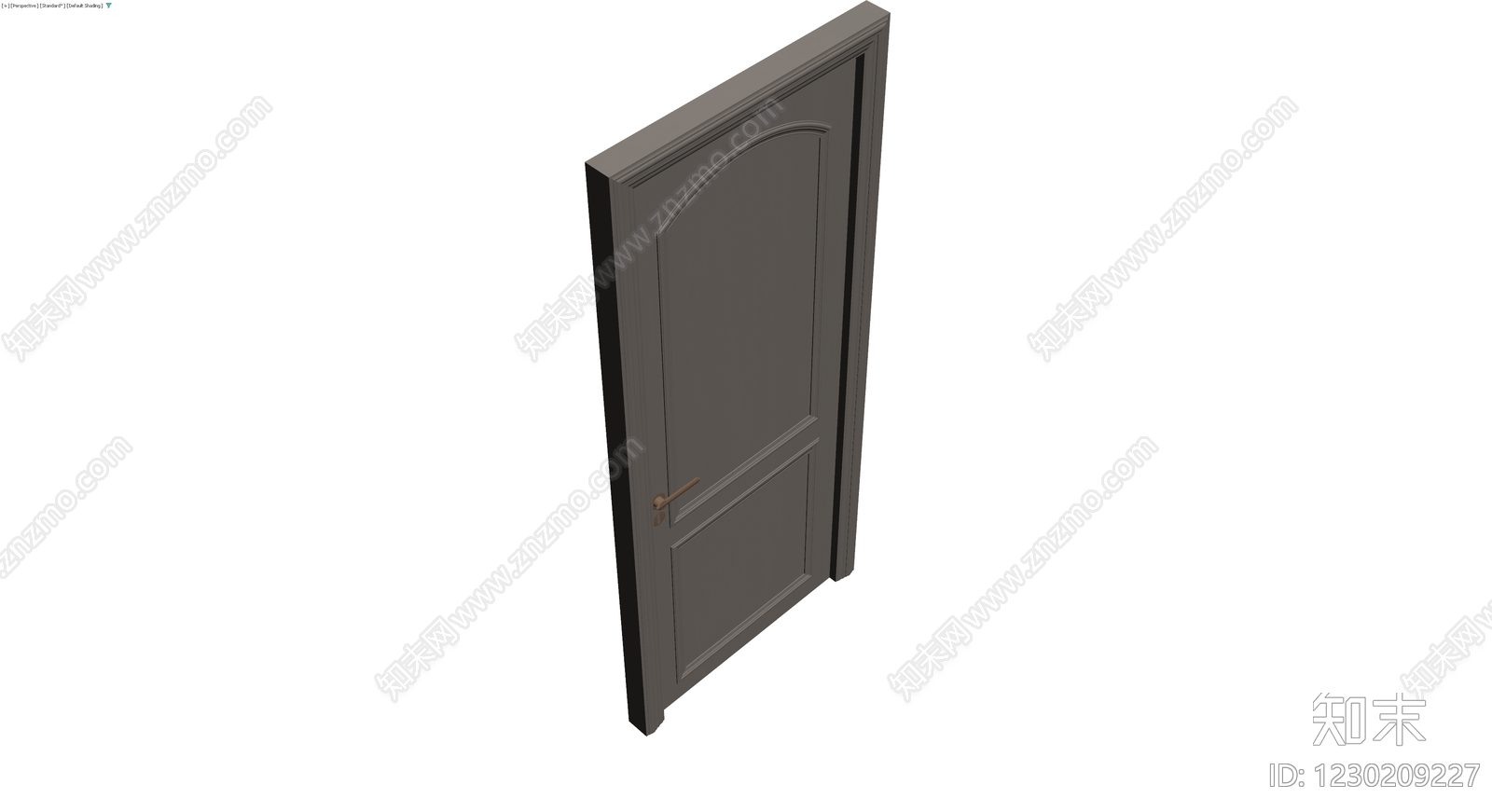 欧式双板拱形门组件3D模型下载【ID:1230209227】