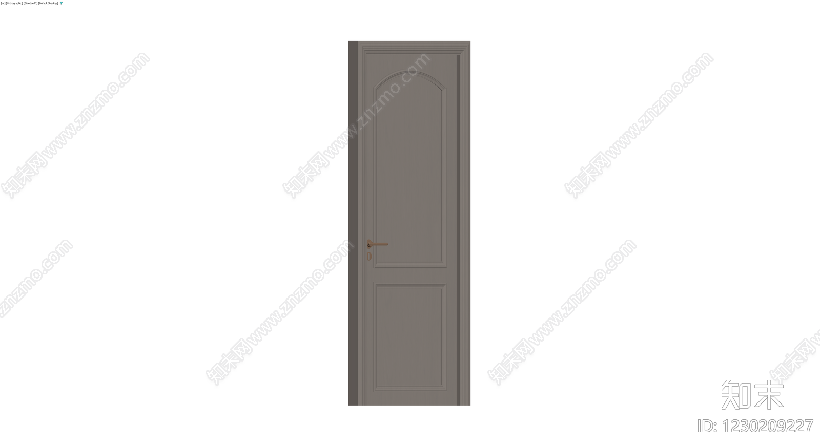 欧式双板拱形门组件3D模型下载【ID:1230209227】