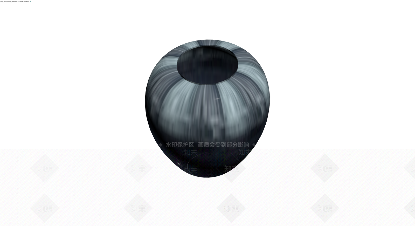 蓝灰条纹纹理花瓶3D模型下载【ID:1229634100】