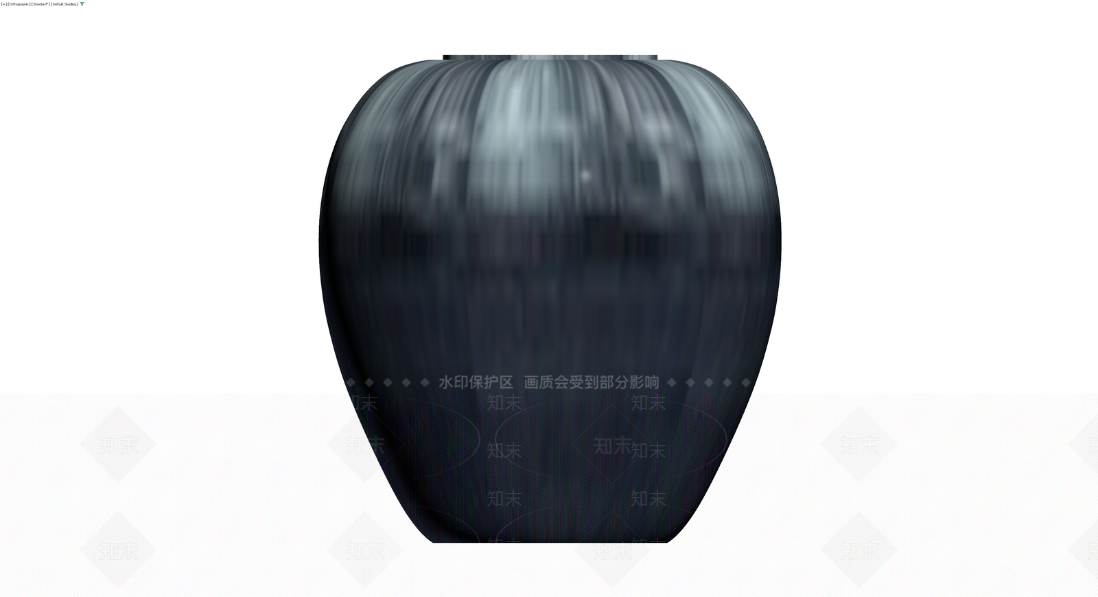 蓝灰条纹纹理花瓶3D模型下载【ID:1229634100】