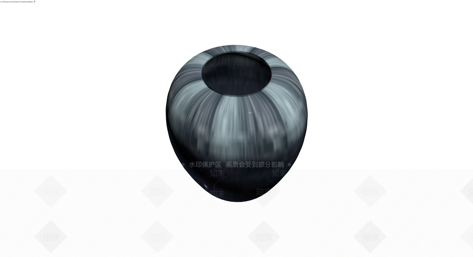 蓝灰条纹纹理花瓶3D模型下载【ID:1229634100】