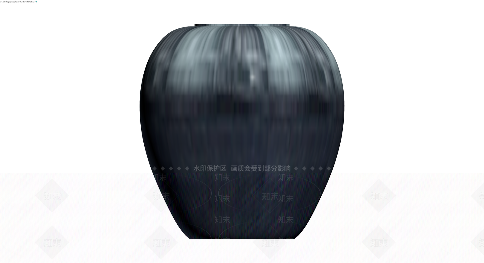 蓝灰条纹纹理花瓶3D模型下载【ID:1229634100】