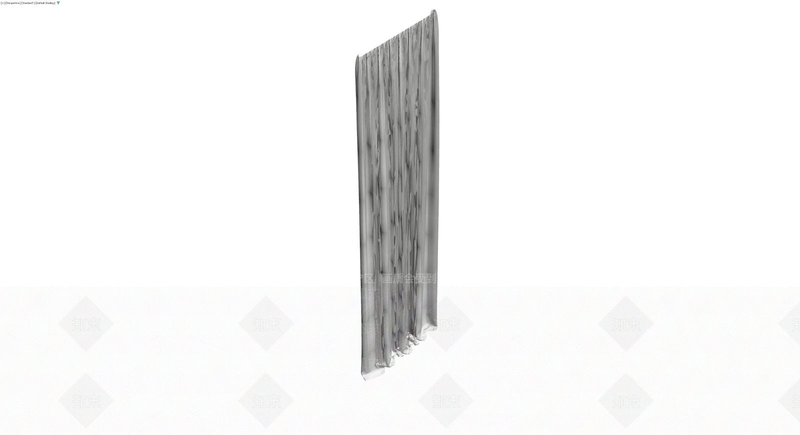 白色垂感窗帘3D模型下载【ID:1229626644】