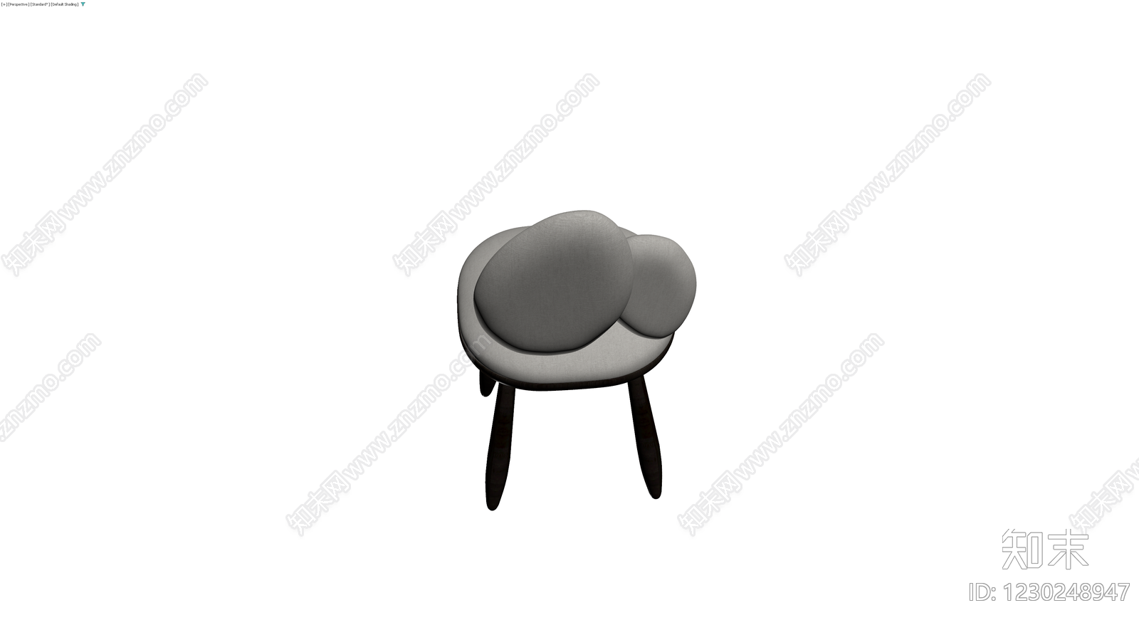 兔子耳朵造型软包椅3D模型下载【ID:1230248947】