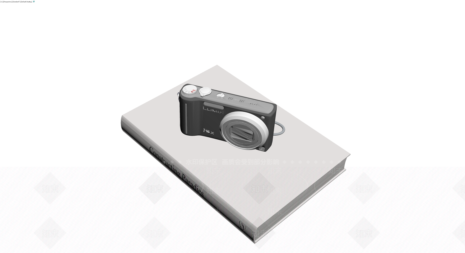 LUMIX相机与书籍组合3D模型下载【ID:1229601827】
